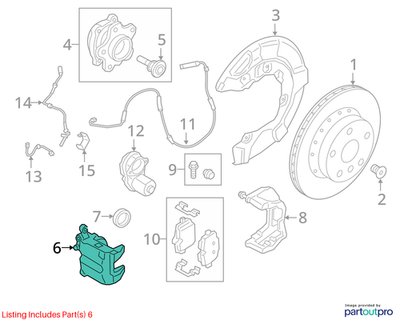 OEM BMW G20 G22 G23 G26 G42 330 M340 430 M440 REAR Left Driver Brake Caliper