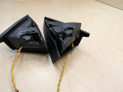 2007-2013 BMW 335i E93 Front Left Right Door Triangle Corner Speaker Assemblys SET 7119174