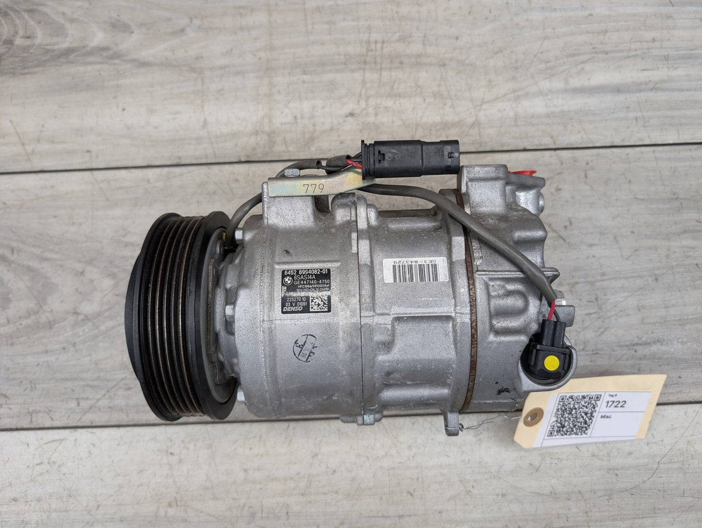 OEM BMW F97 G01 G20 G22 G23 G26 G42 G80 G82 AC Compressor Clutch A/C Pump Pulley