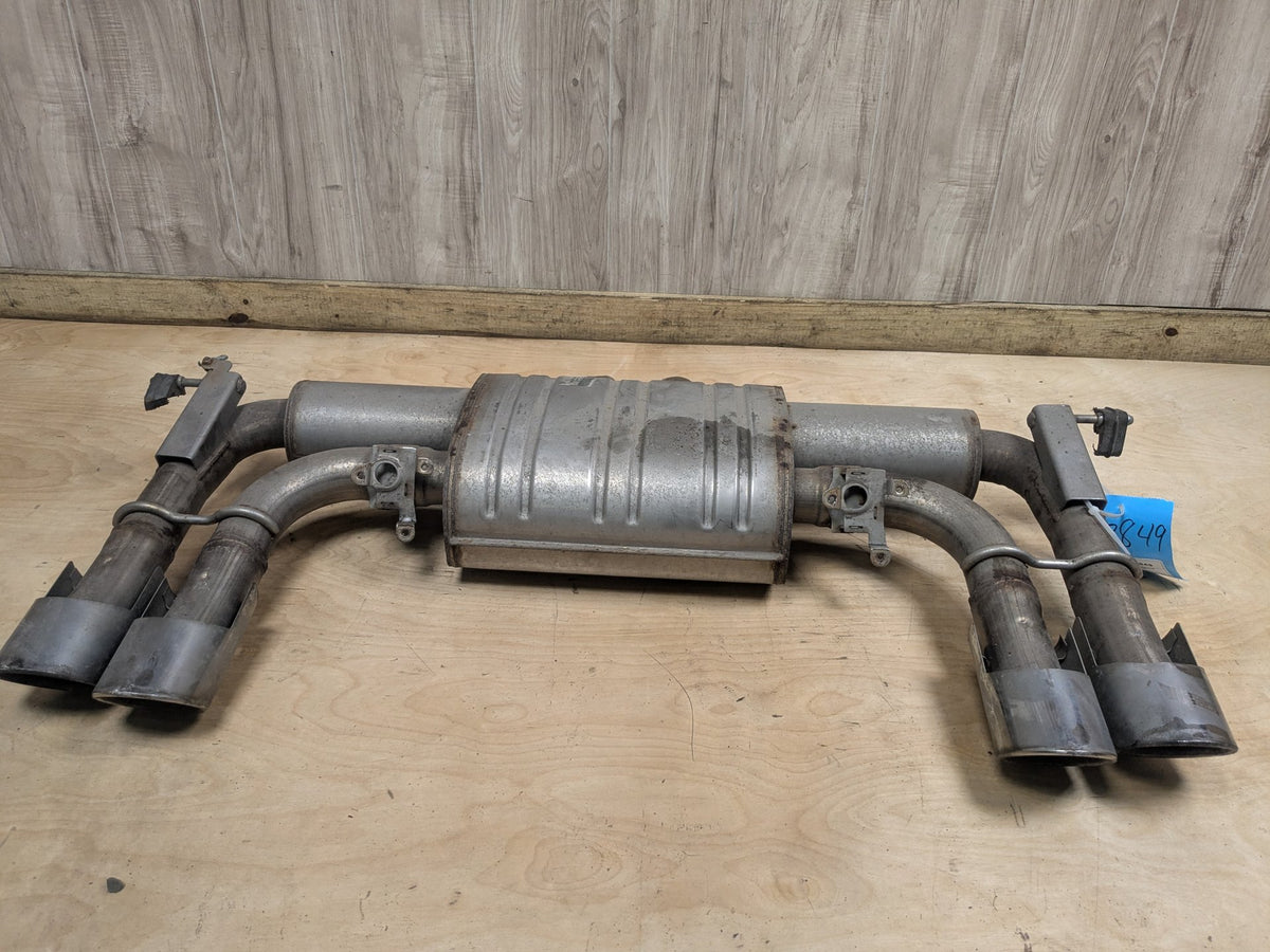 15-18 OEM BMW F85 X5M F86 X6M Rear Exhaust Muffler Section Tail Pipe S63