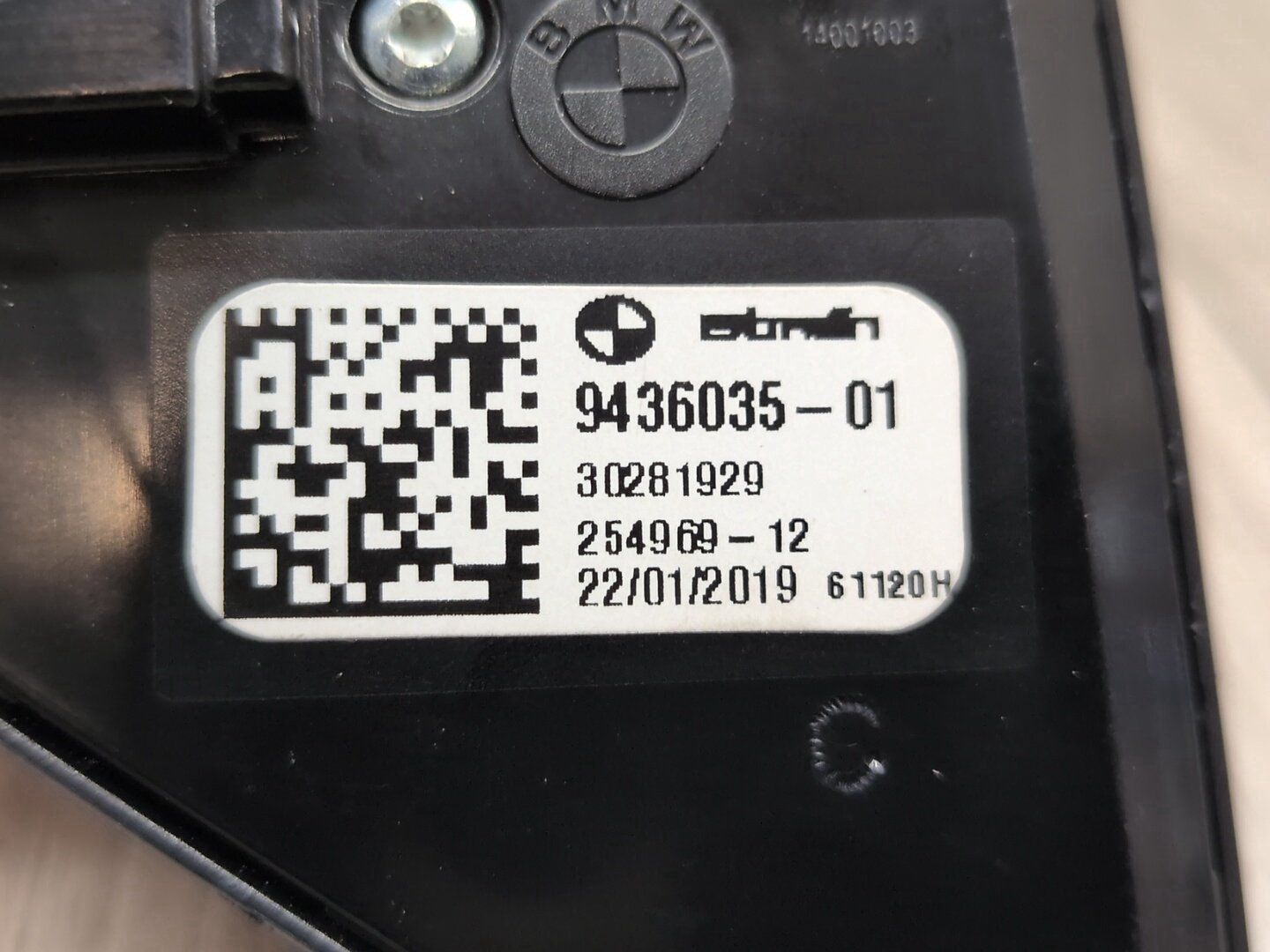 2019 - 2026 BMW X5 G05 Front Right Passenger Seat Memory Switch 9436035 N63B44M3