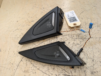 2010-2017 BMW 535i GT xDrive F07 Front Left Right Door Triangle Corner Speaker Assemblys SET 7197867