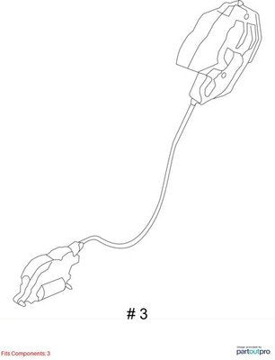 2012-2018 BMW M6 F06 Rear Right Door Latch Lock Actuator Soft Close 7276322