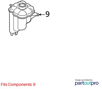 08-19 OEM BMW E70 E71 F15 F16 F85 X5 X6 Water Coolant Expansion Reservoir Tank