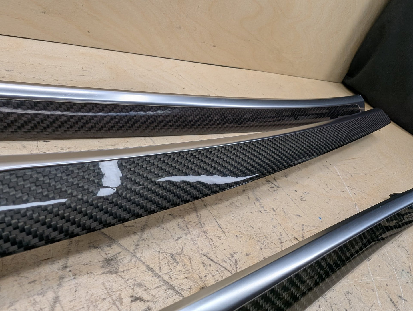 2011-2017 Audi RS5 Front Rear Center Console Door Interior Trim SET CARBON FIBER