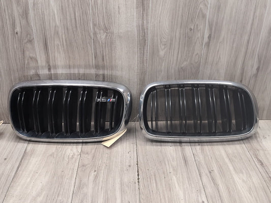 2015 - 2019 BMW X6 F86 Front Left Right Upper Bumper Cover Kidney Grilles SET 8056769 S63B44T2
