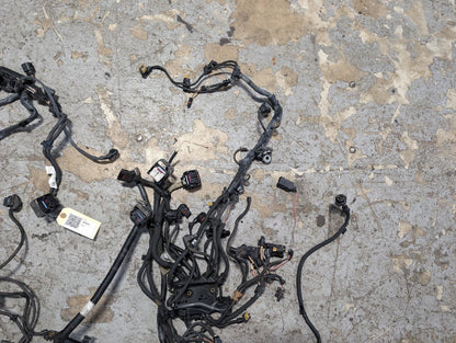 BMW G12 750Li N63B44O2 Engine Motor Transmission Wiring Wire Harness SET 8654414