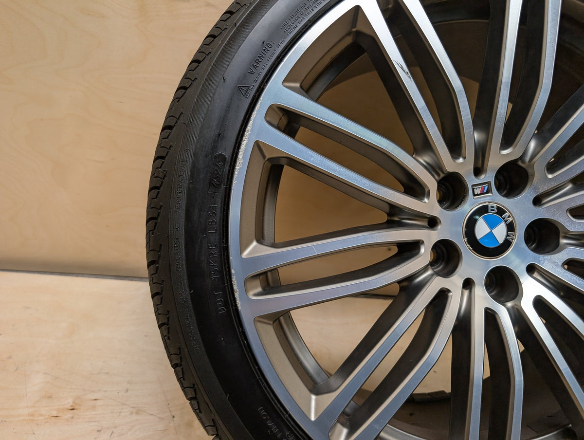 OEM BMW BMW G30 530 540 M550 Rear Wheel Rim Style 664M Silver R19x8" ET30