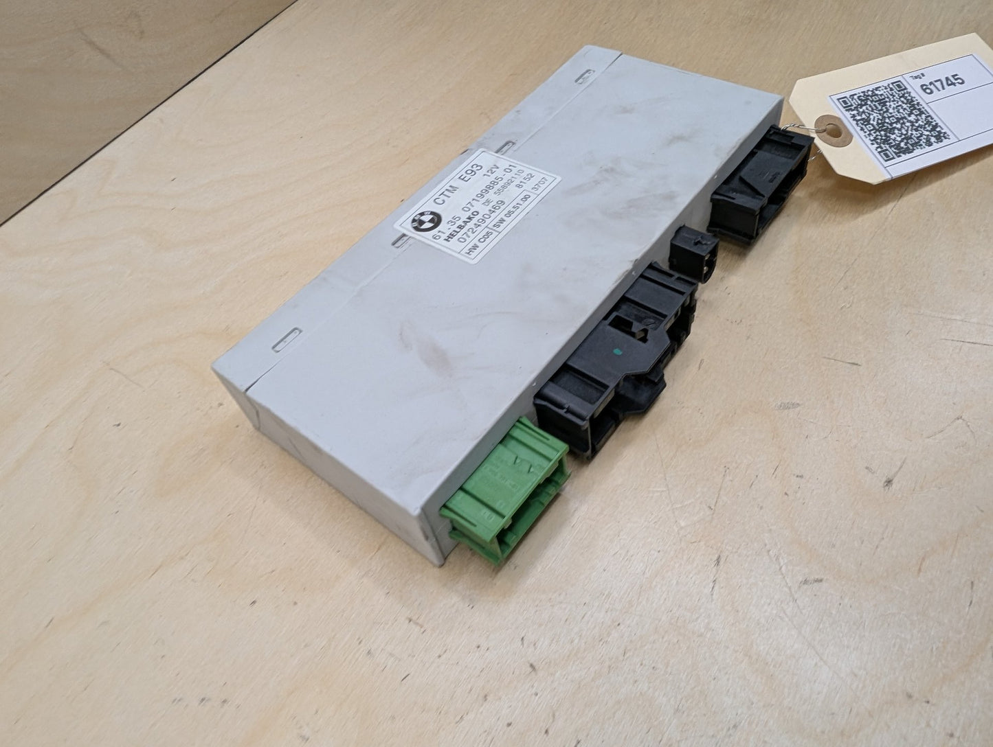 07-13 OEM BMW E93 328 335 M3 Convertible CTM Roof Folding Top Module Unit