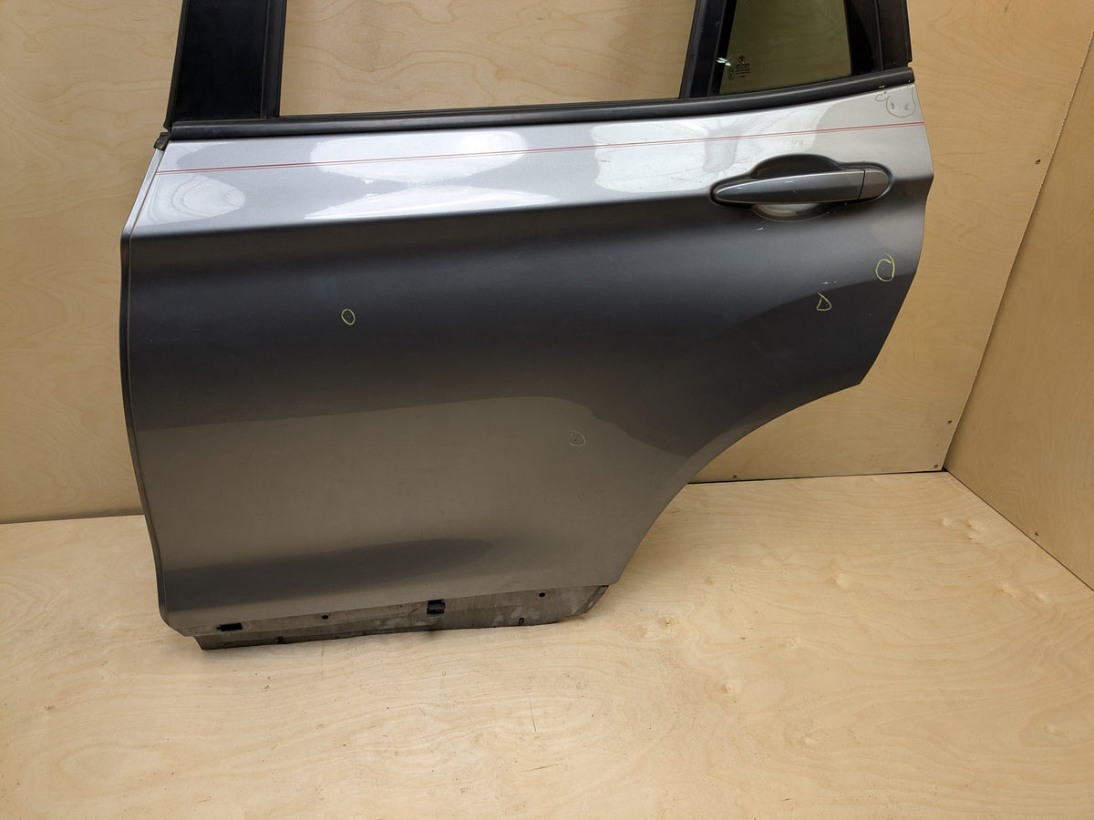 2011-2017 BMW X3 F25 Rear Left Driver Door Shell Panel Grey A52