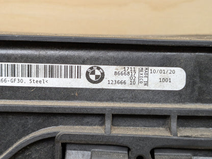 2019 - 2026 BMW 330i G20 Radiator Cooling Condenser Fan Shroud Assembly SET 8666817 B46B20O1