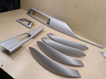 *NOTE 2012-18 BMW F30 Front Rear Left Right Dash Interior Trims SET Satin Silver