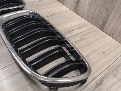 2011-2016 BMW M5 F10 Front Left Right Upper Bumper Grilles SET 8057228 OEM