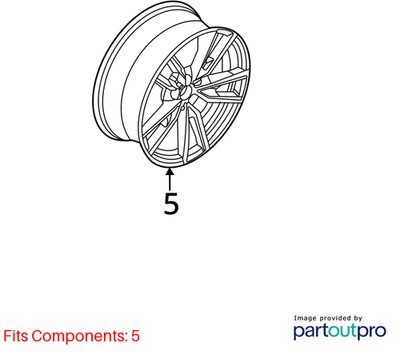 OEM BMW G20 G22 G23 G26 M340 M440 Rim Wheel 19x8 ET:27 Double Spoke Style 791M