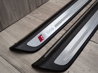 2015-2018 Audi Q3 8U Front Rear Left Right Scuff Plate Door Sill SET 8U0853376A