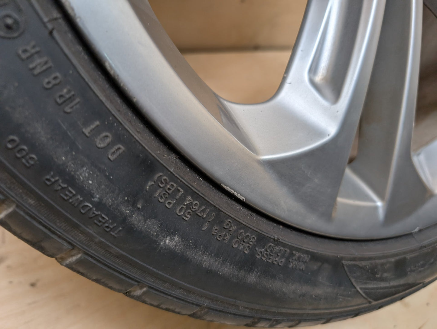 15-18 OEM Audi Q3 Wheel Rim 19x8.5 ET36 Alloy Double Spoke 8U0601025AD