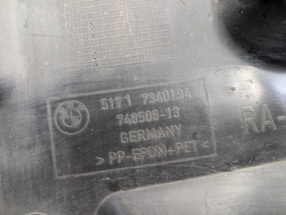 16-19 OEM BMW G11 G12 740 750 Front Right Passenger Fender Liner Splash Shield