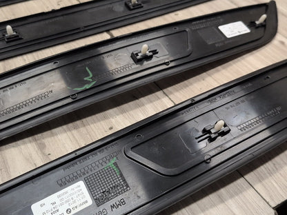 2011 - 2016 BMW 535i F10 Front Rear Left Right Scuff Plate Door Sill SET 8050054 N55B30A