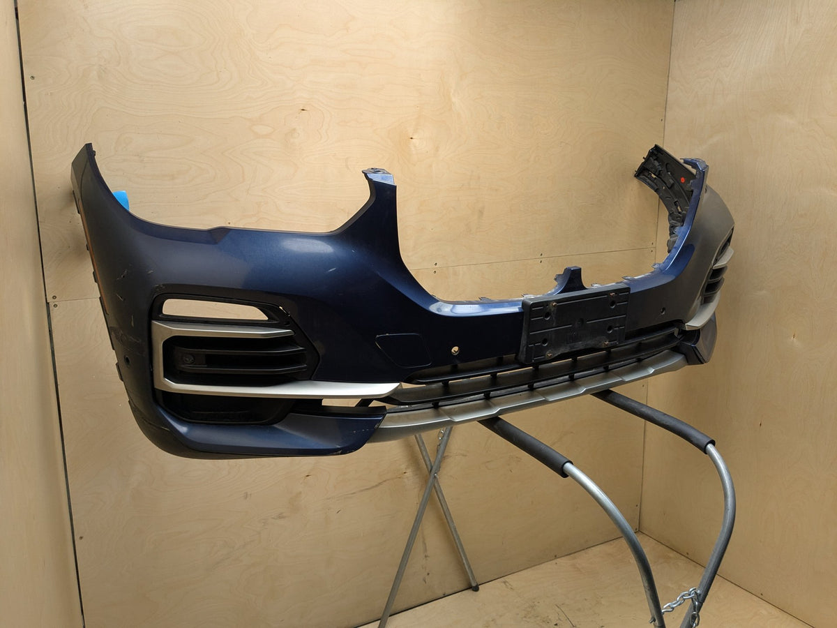 19-23 OEM BMW G05 X5 Front Bumper Cover w/ Lower Grilles Blue C1M PN:9492878