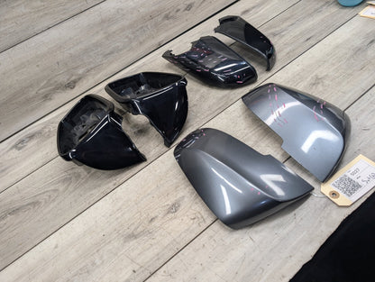 12-20 OEM BMW F30 F32 F33 F36 Front Left Right Side Mirror Cap Covers SET