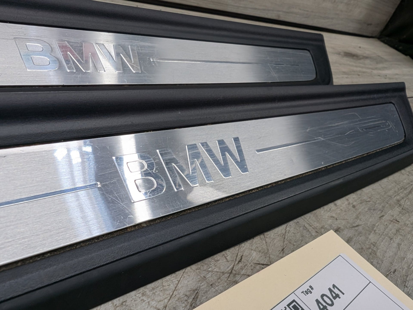 2019 - 2026 BMW 330i G20 Front Left Right Scuff Plate Door Sill SET 7407377 B46B20O1