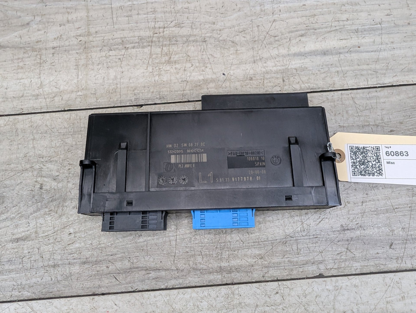 2008-2013 BMW 128i E82 BCM Body Control Module JBBFE 2 9177978
