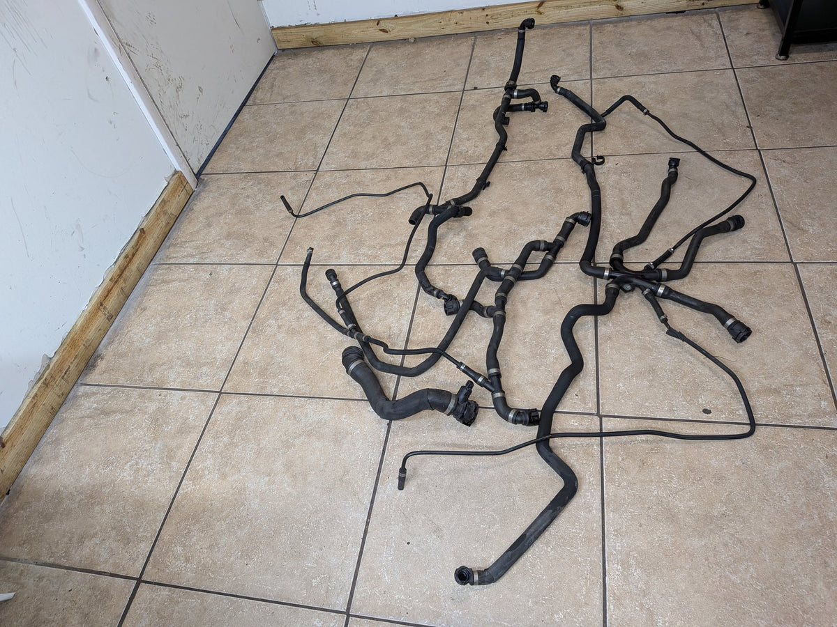 2012-2018 BMW F06 M6 Engine Radiator Cooling Coolant Pipe Hoses SET 7843264
