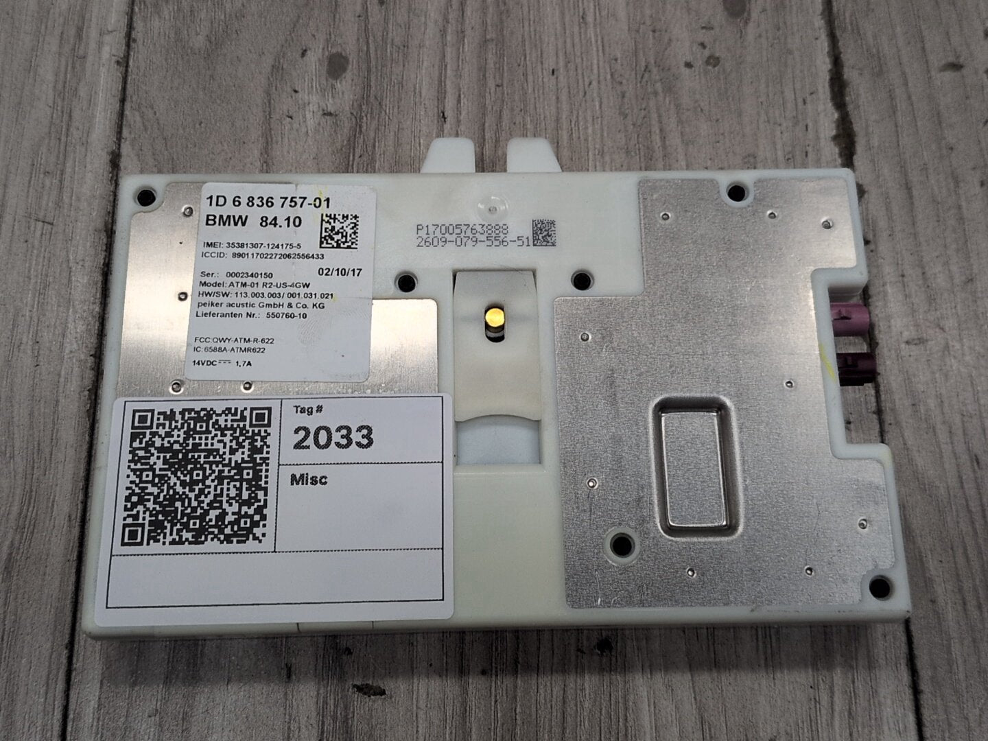 MATCH* OEM BMW F15 F36 F48 F85 F90 G01 G20 G30 M5 Telematics Control Unit Module