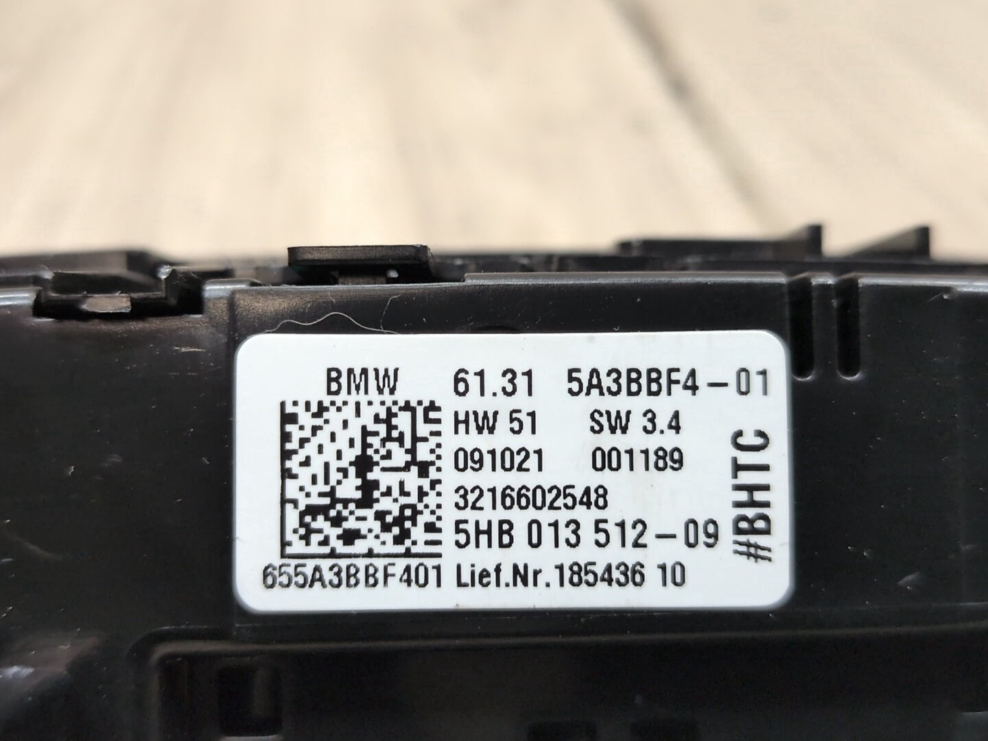 2022 BMW M340i G20- Rear AC Heater Climate Control Switch PN: 5A3BBF4