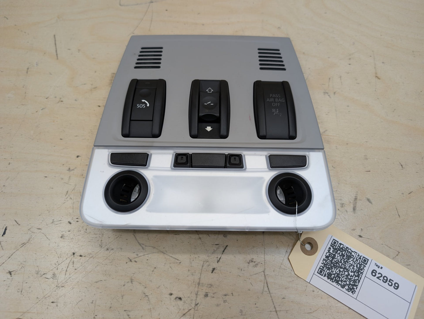2006-2011 BMW 328i E90 Headliner Overhead Dome Light Switch Module 9225537