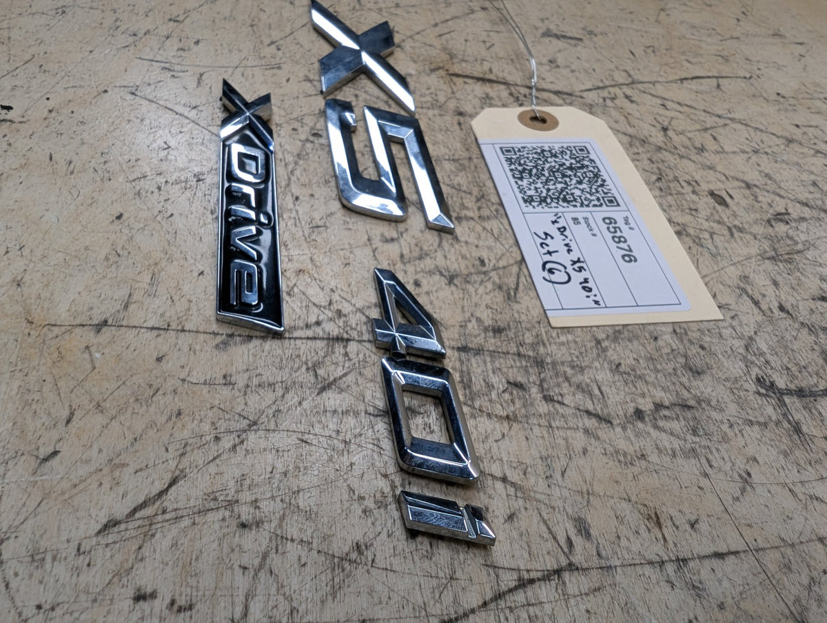 2019-2026 BMW X5 G05 Liftgate Trunk Lid Badge/ Letters 7424395 OEM