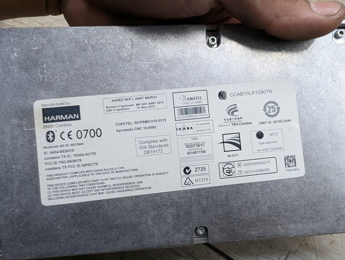 2006-2011 BMW 328i E90 Bluetooth Module 9251751
