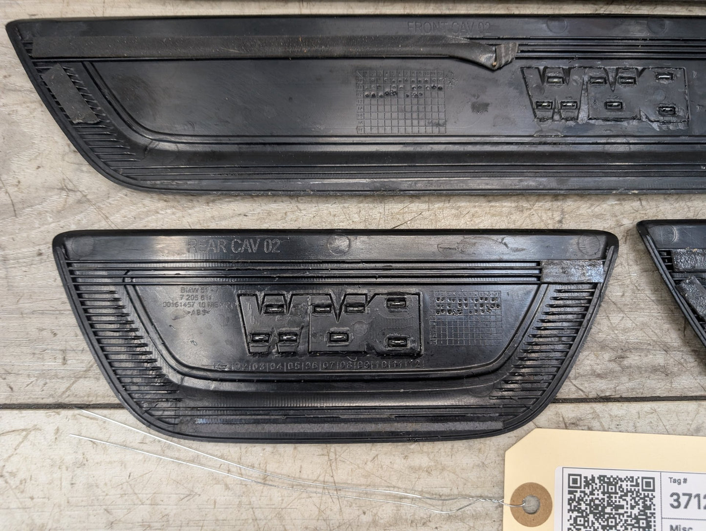 2011 - 2017 BMW X3 F25 Front Rear Left Right Scuff Plate Door Sill SET 7205811 N20B20A