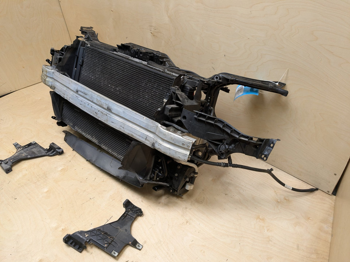 13-16 Audi RS5 Front Clip Frame Radiator Support & Cooling Fan Assembly