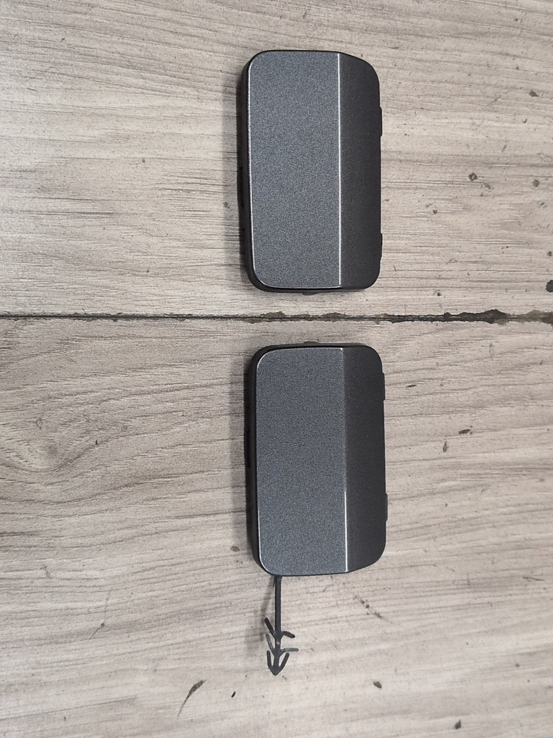 2015-2018 Audi Q3 8U Rear Left Right Bumper Tow Hook Insert Covers SET 8U0807441H OEM