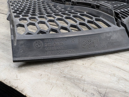 09-15 OEM BMW F01 F02 M SPORT Front Bumper Cover Left Right Center Lower Grilles SET