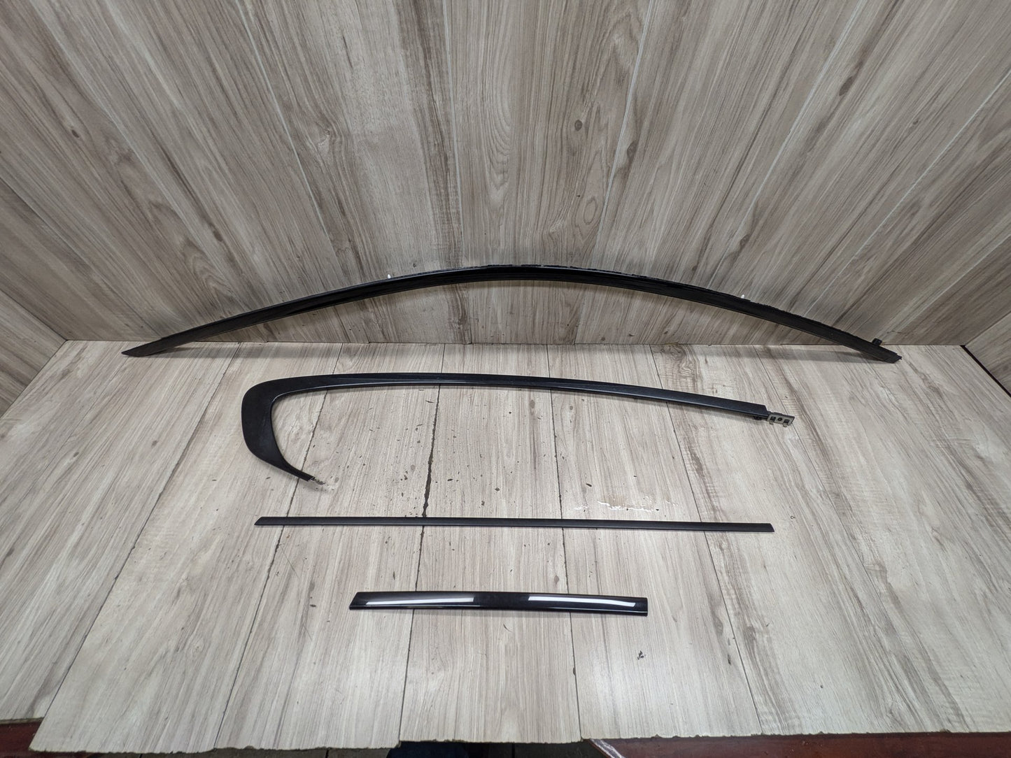 14-20 OEM BMW F32 F82 Right Passenger SHADOW GLOSS Exterior Door Molding Trims