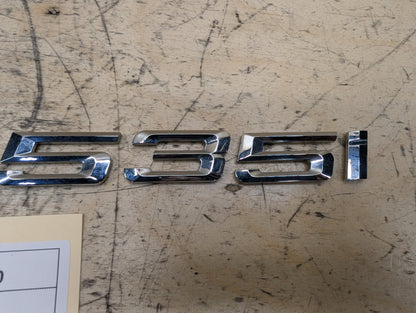 2010-2017 BMW 535i GT xDrive F07 Liftgate Trunk Lid Badge/ Letters 7336451 OEM