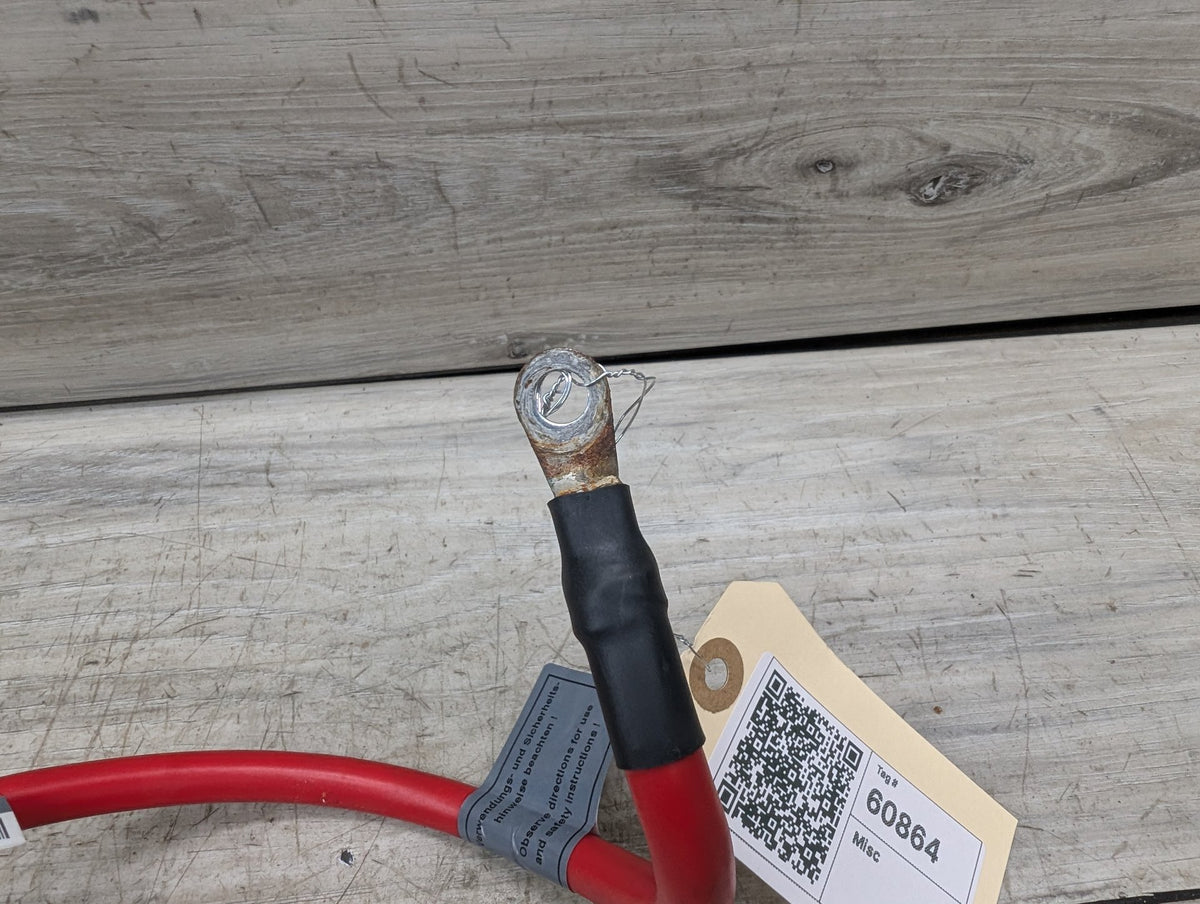 06-13 OEM BMW E88 E90 E92 M3 335 Battery Plus Pole Terminal Positive Red Cable