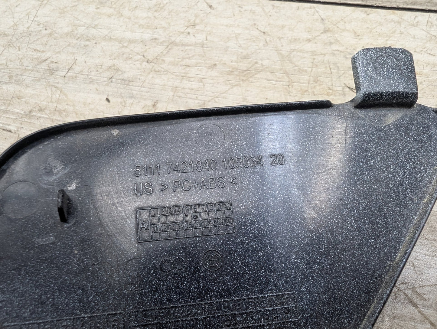 2019-2026 BMW X5 G05 Front Bumper Tow Hook Insert Cover 7421840