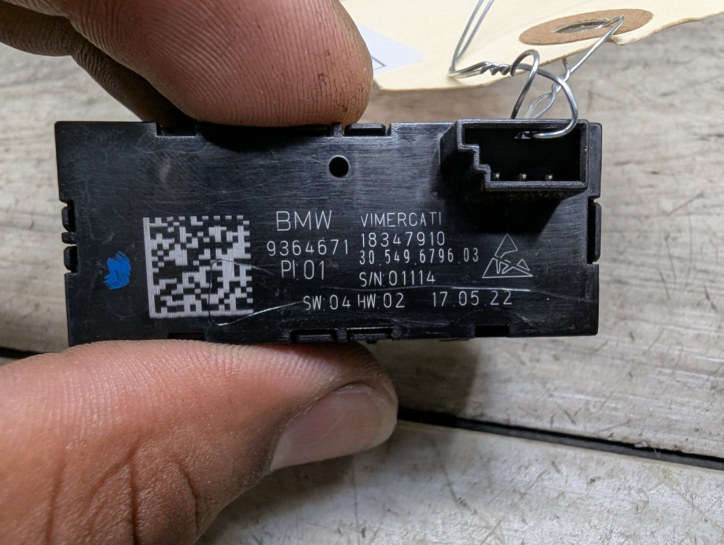 2018 BMW M550i xDrive G30 Rear Left Driver Heated Switch Control Button PN: 9364671