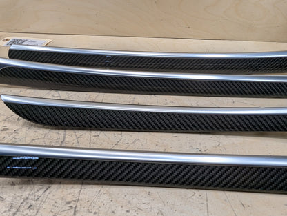 2011-2017 Audi RS5 Front Rear Center Console Door Interior Trim SET CARBON FIBER