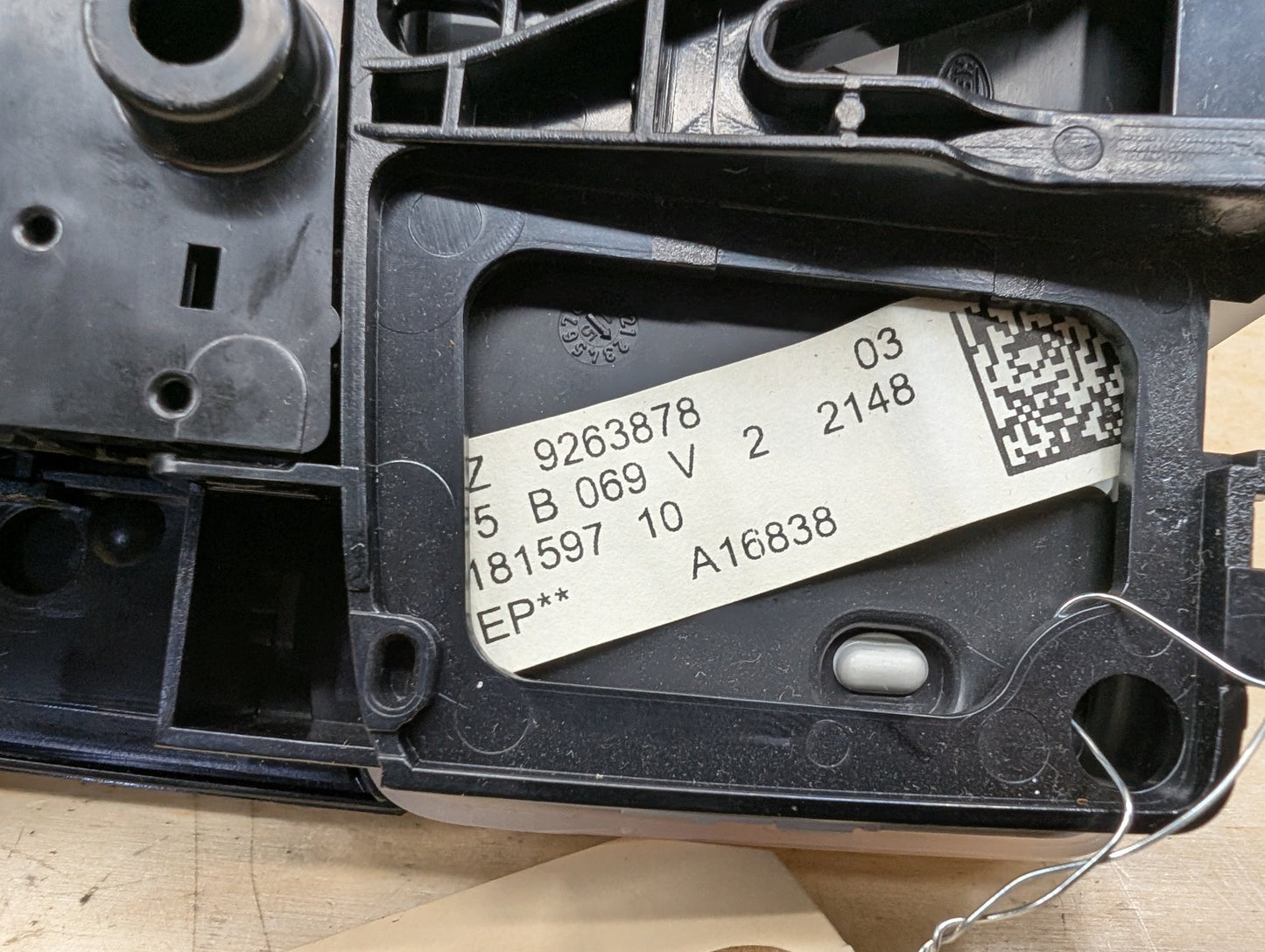 2012-2018 BMW 320i F30 Headliner Overhead Dome Light Switch Module 9263878
