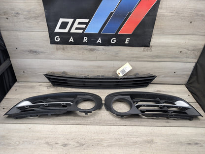 2011 - 2016 BMW 528i F10 Front Left Right Center Bumper Cover Grilles SET 7331724 N20B20O0