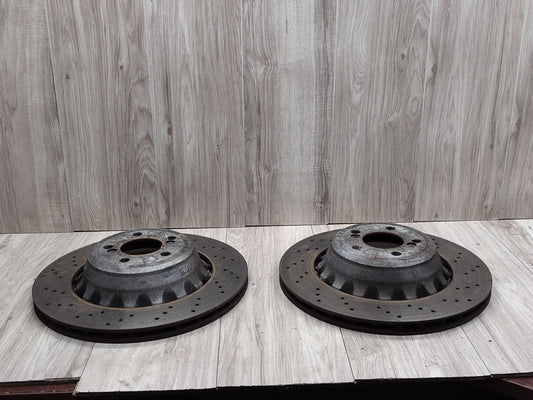 2015 - 2019 BMW X6 F86 Rear Left Right Brake Disc Rotors SET 2284903 S63B44T2