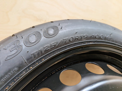 2010-2016 Audi S4 B8 Emergency Spare Wheel Rim Tire 19x4 ET29 8K0601027D