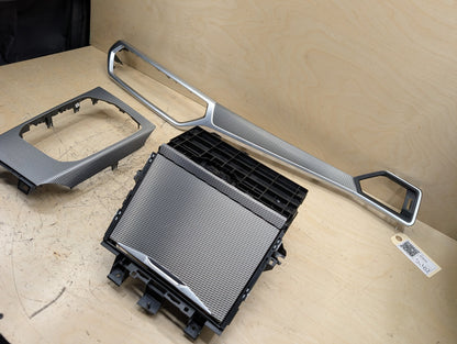 OEM BMW G20 330 M340 Dash Central Console Aluminum Tetragon Interior Trim SET