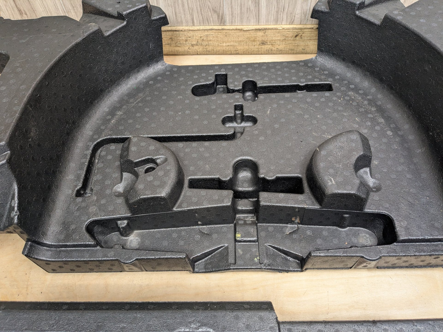 2019 BMW X3 G01-Trunk Spare Tire Mount Brackets Foam Covers PN: 7440140