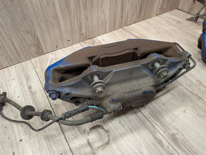 17-23 OEM BMW G30 530 540 M550 Front Rear Left Right Brake Calipers SET Blue