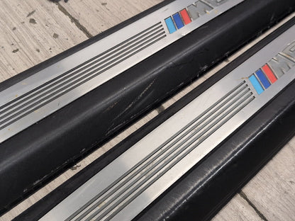 2004-2010 BMW M6 E64 Front Left Right Scuff Plate Door Sill SET 7898230 OEM